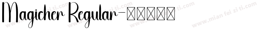 Magicher Regular字体转换